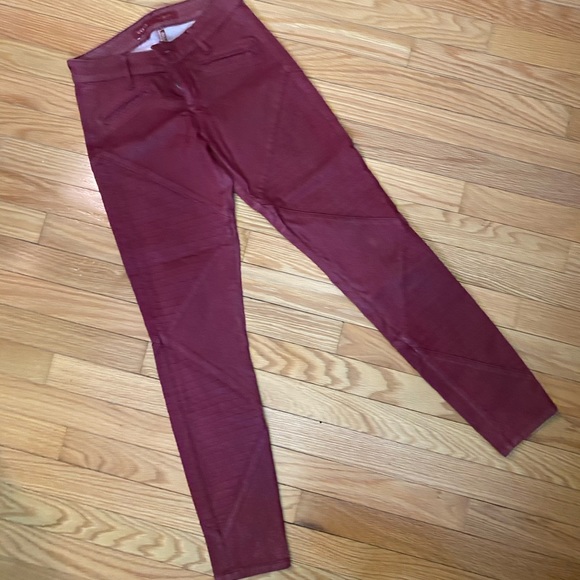 New guess leather pleather skinny merlot pants  26 - Picture 2 of 6
